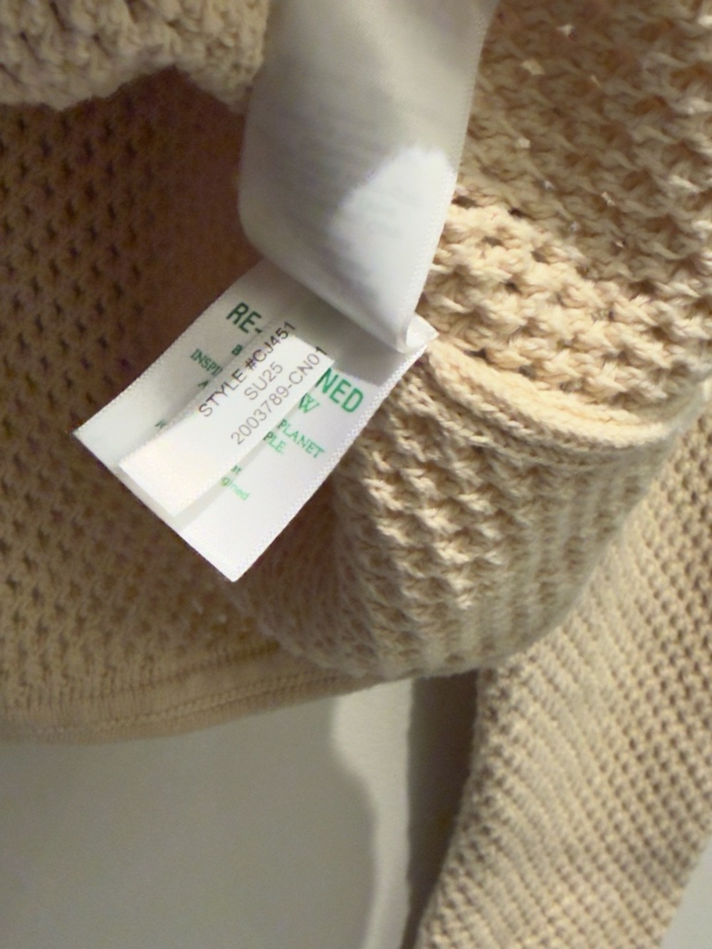J. Crew - Open Pointelle-Stiched Cardigan Warm Sesame Cream Size Small Women’s - Picture 11 of 12